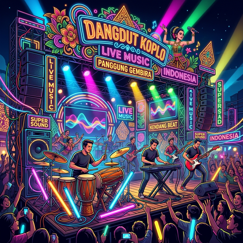 Colorful Dangdut Stage