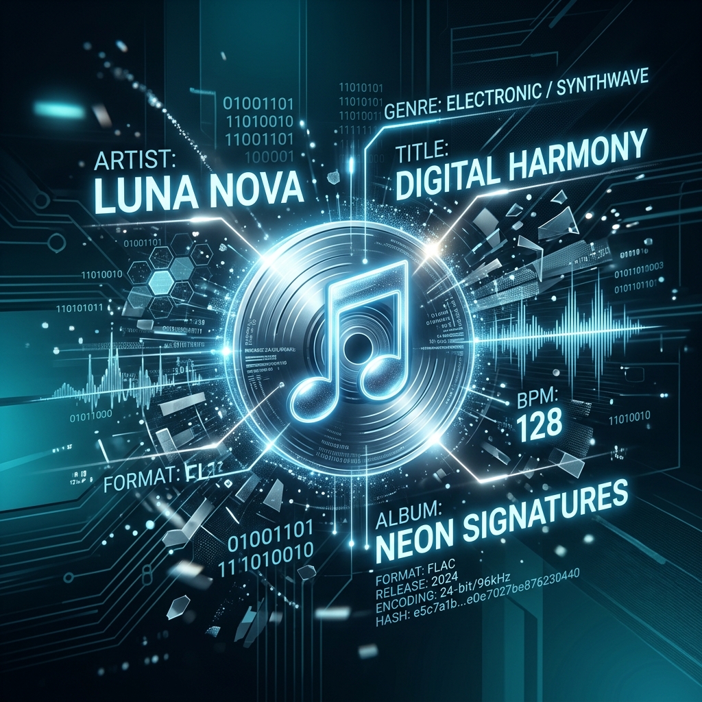 Digital Music Data Concept